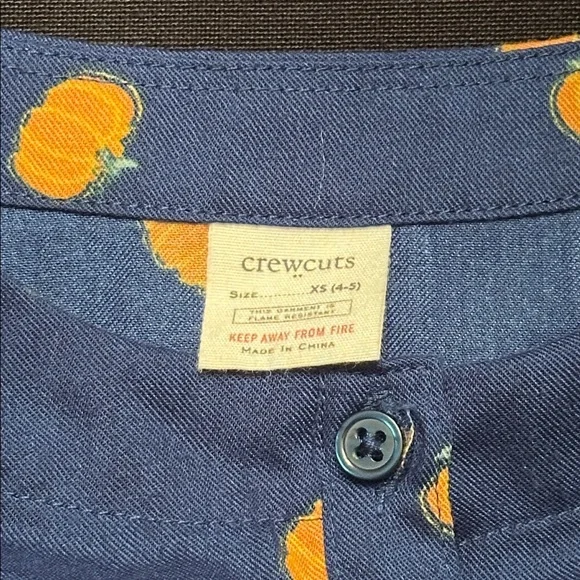 Crewcuts by J Crew navy pumpkin dress size XS (4-5) - Picture 3 of 6
